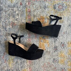 Forever 21 Black Platform Sandals